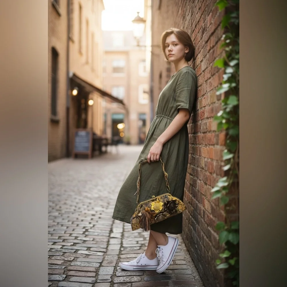 Sharif Limited Edition Handcrafted Embellished Frame Bag • Wearable Art - Picture 11 of 11